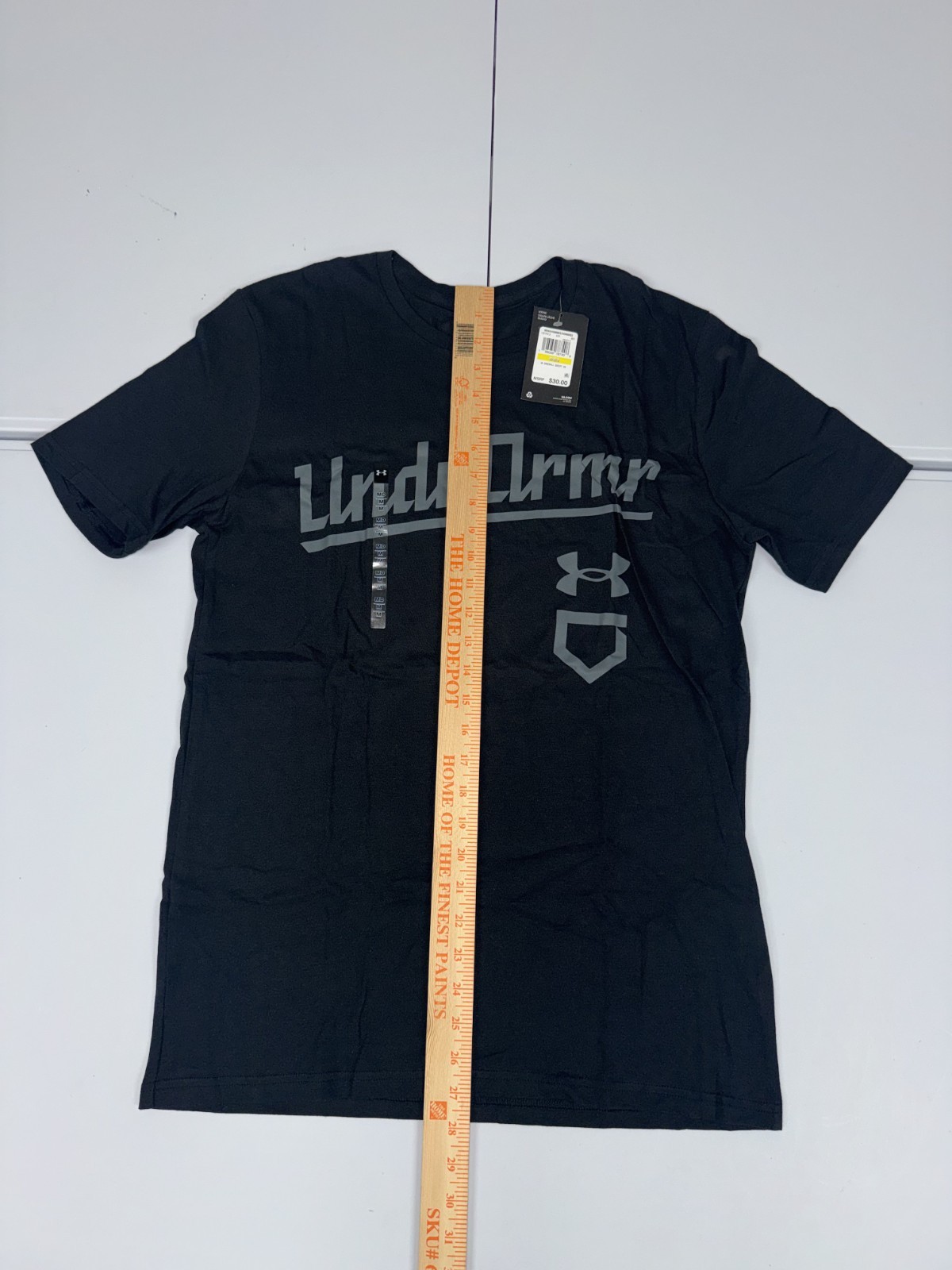 Men’s Under Armour Baseball Script SS T-Shirt Black/Gray Pick Size 1377613-001