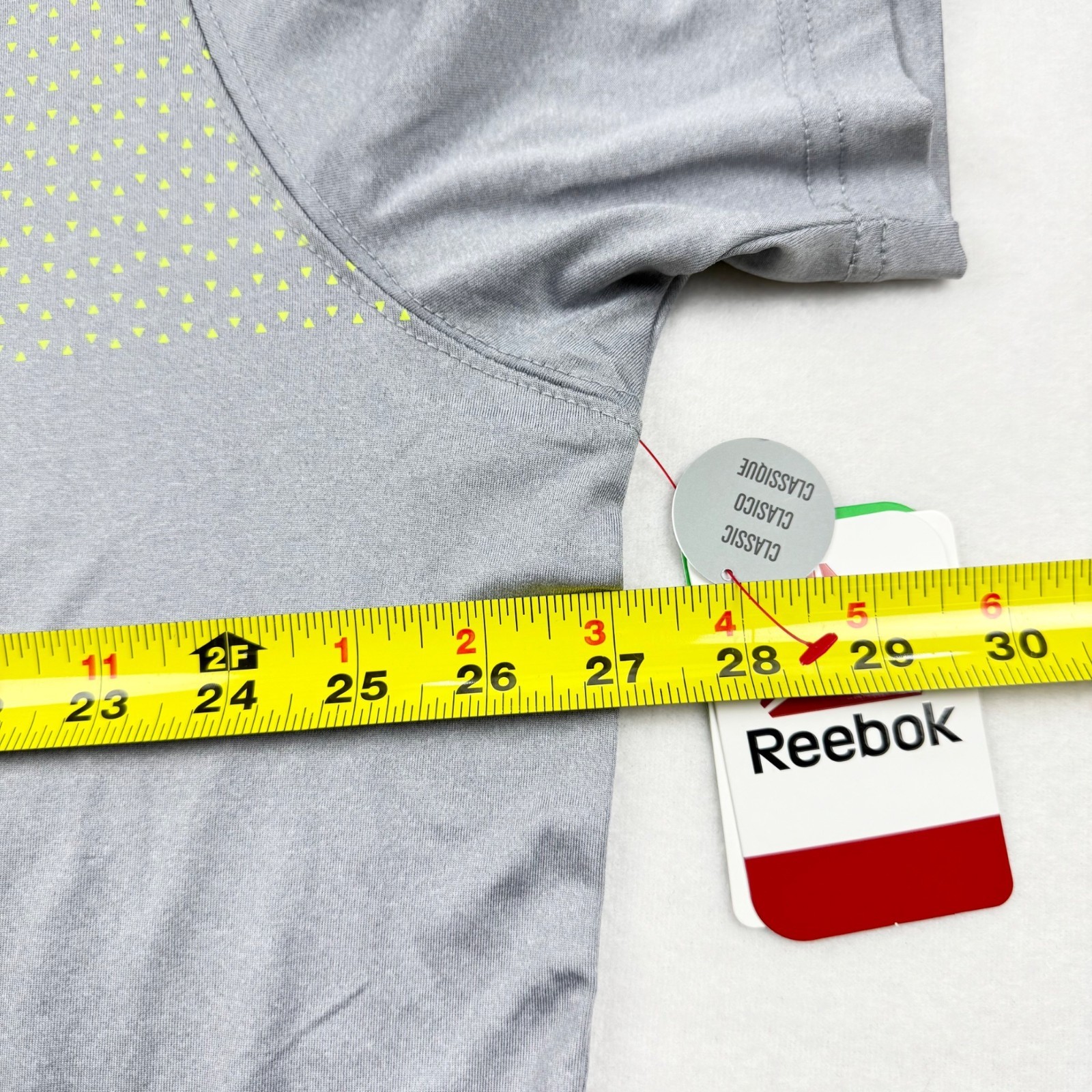 Reebok Men’s Short Sleeve Grey Graphic Classic Pullover T-Shirt Size 3XL NWT