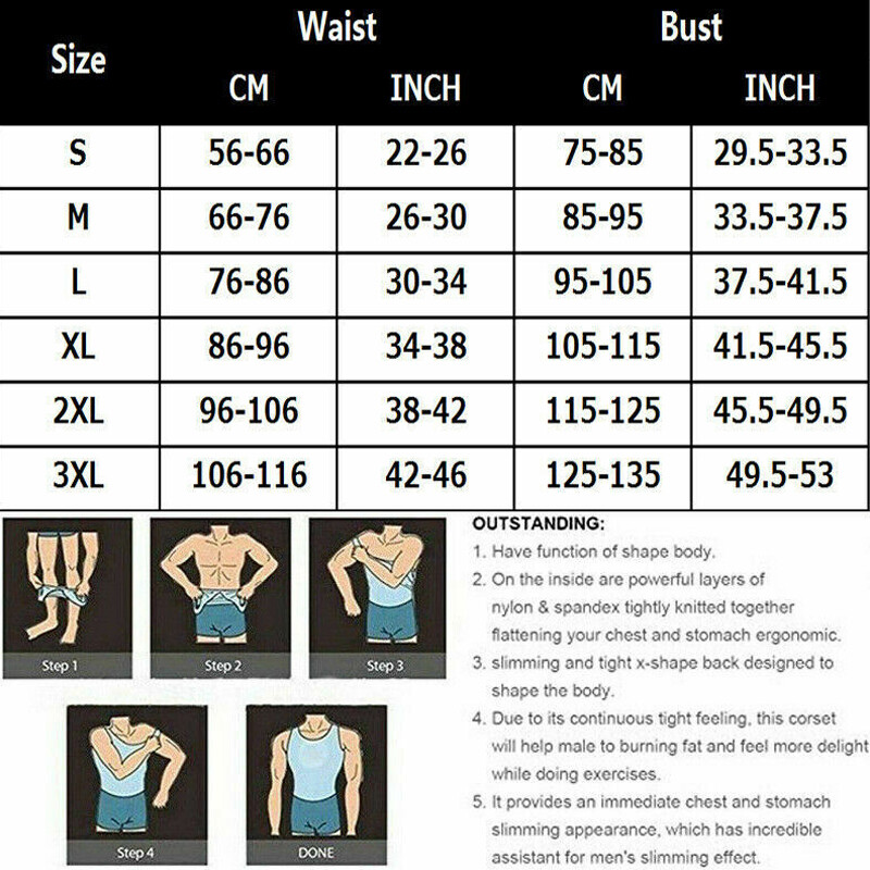 Shaper Men’s Body Shaper Toning T-Shirt Ultra Durable Tank Compression Underwear