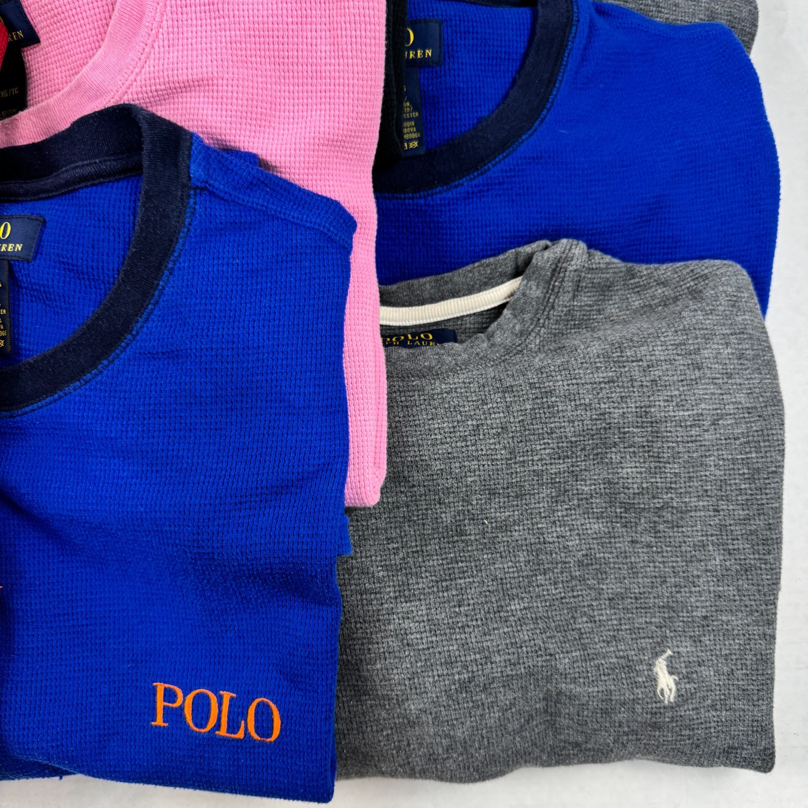 Wholesale Lot of 12 Ralph Lauren Men’s Long Sleeve Thermals (Assorted Sizes)