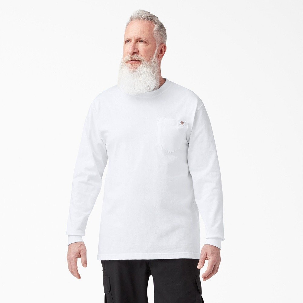 Dickies Men’s T-Shirt Heavyweight Pocket Long Sleeve Relaxed Fit T-Shirt