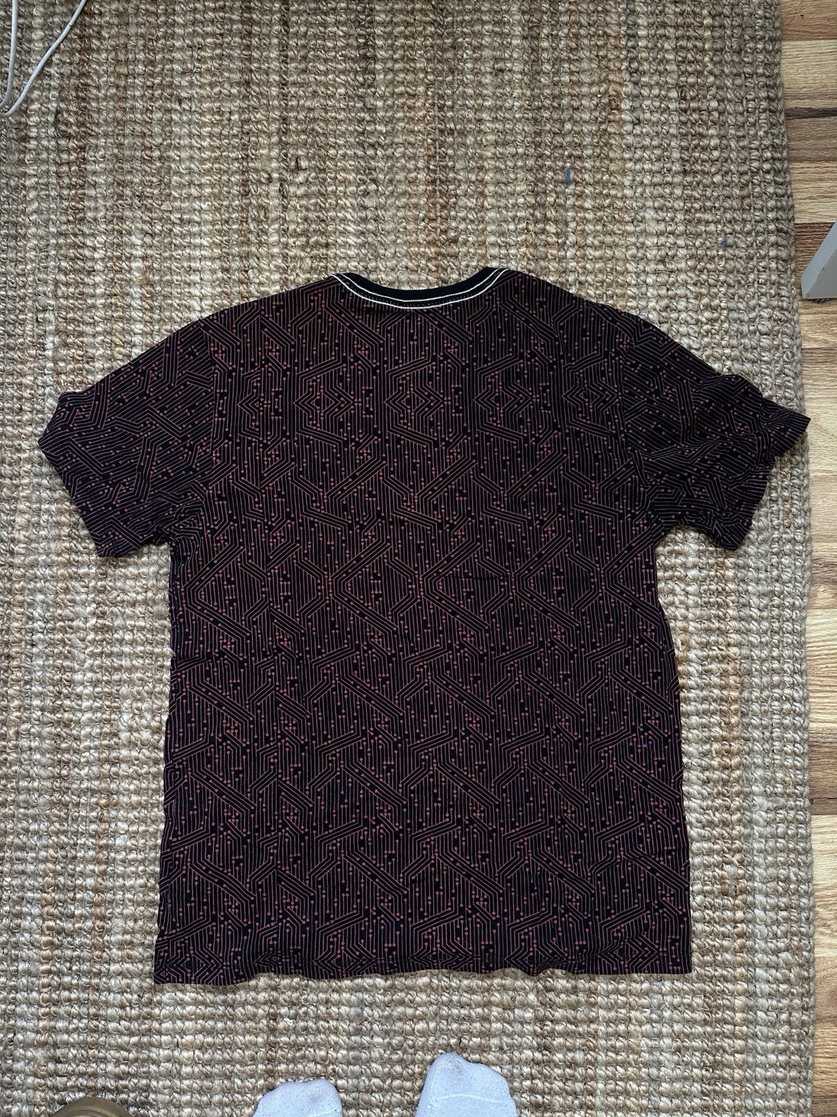TRUE RELIGION Black Red BUDDHA Short Sleeve Designer T-shirt