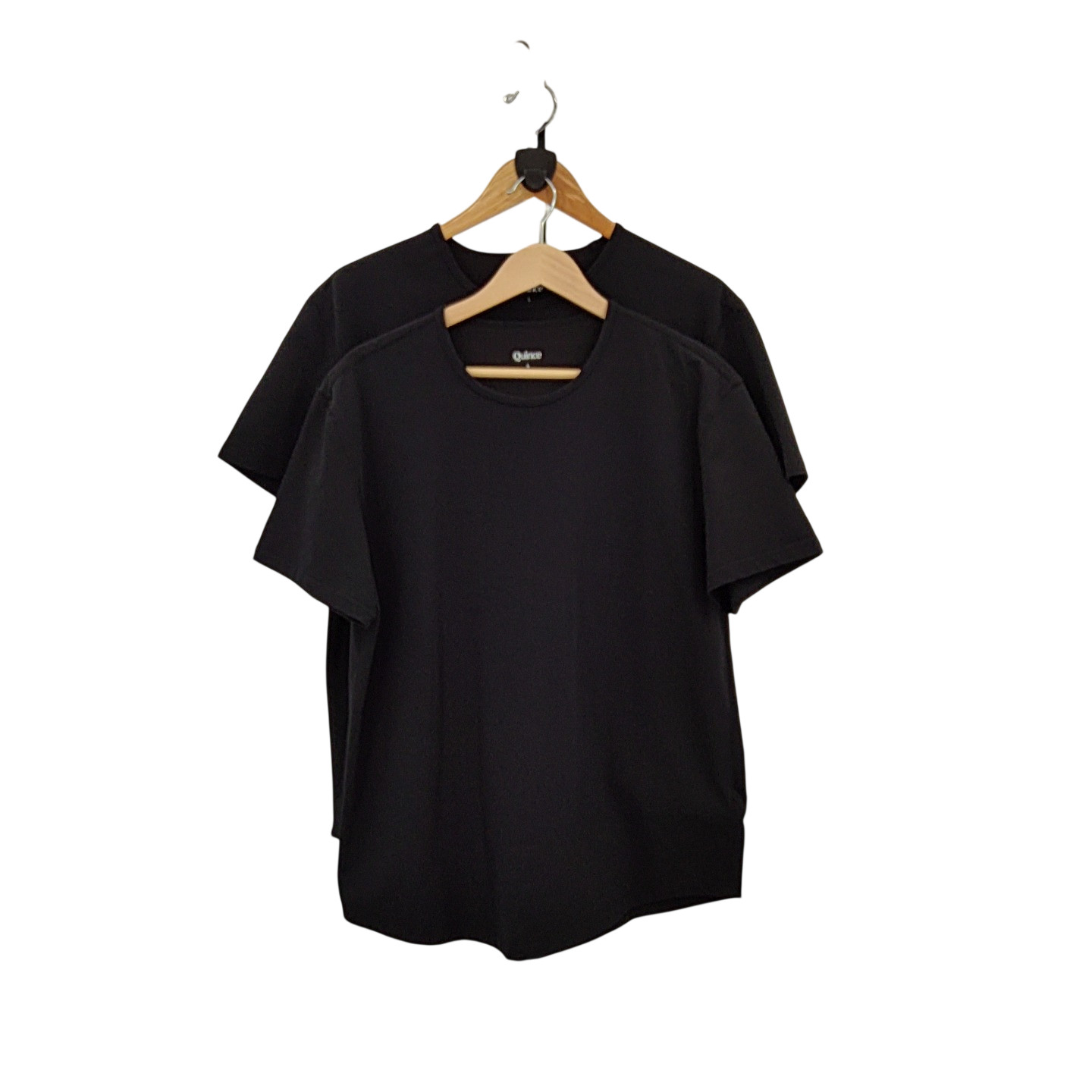 Quince Men Flex Curve Crewneck Tee (2-pack) Black L