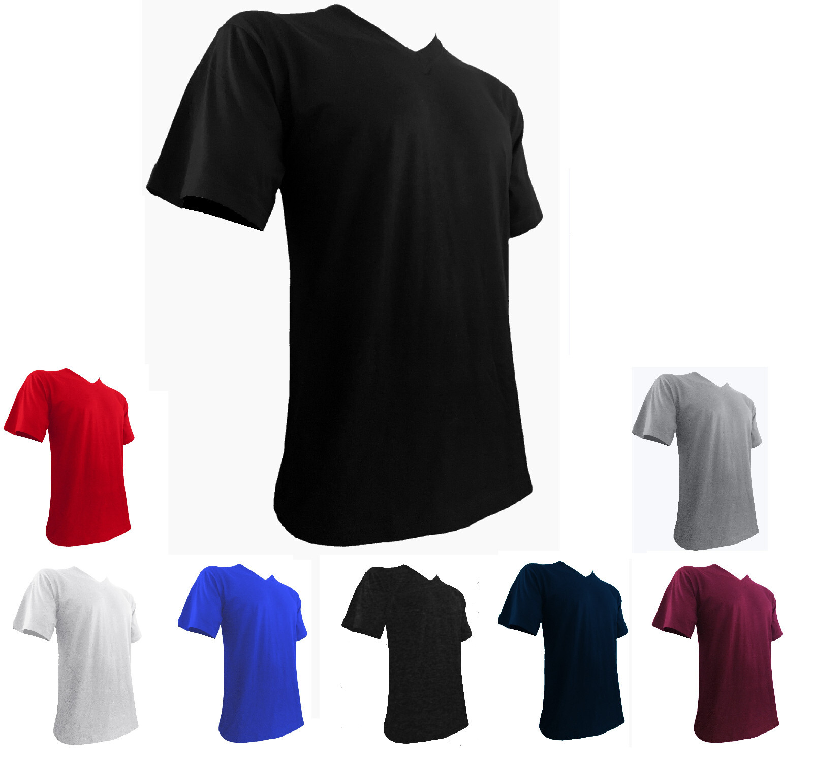 Styllion Big and Tall Mens Shirts V Neck – Mid Weight – VRSS – S – 8XLT