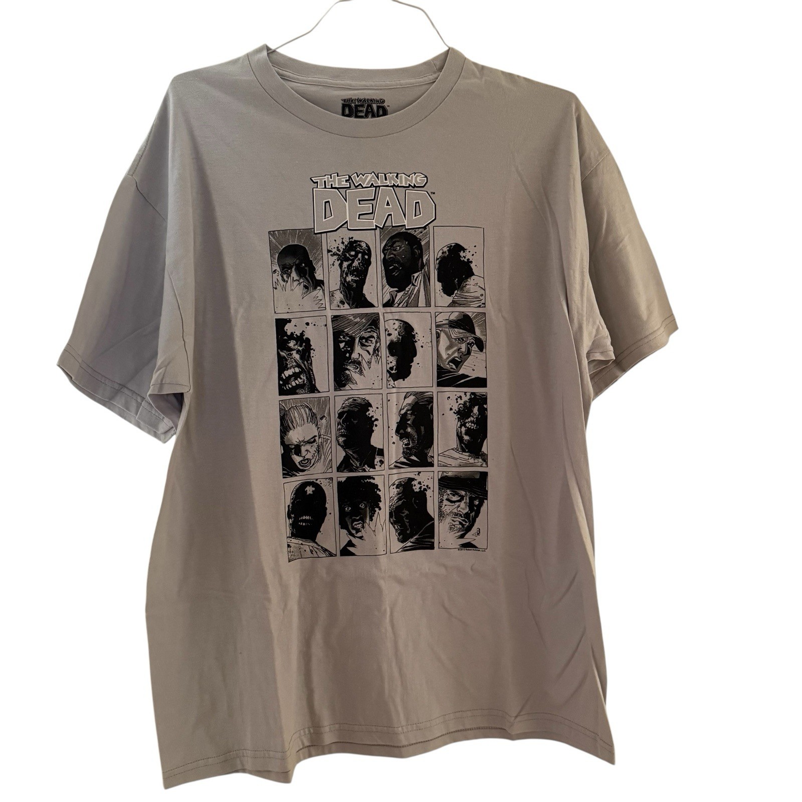 The Walking Dead Comics T Shirt Men Size 2XL Grey Streetwear