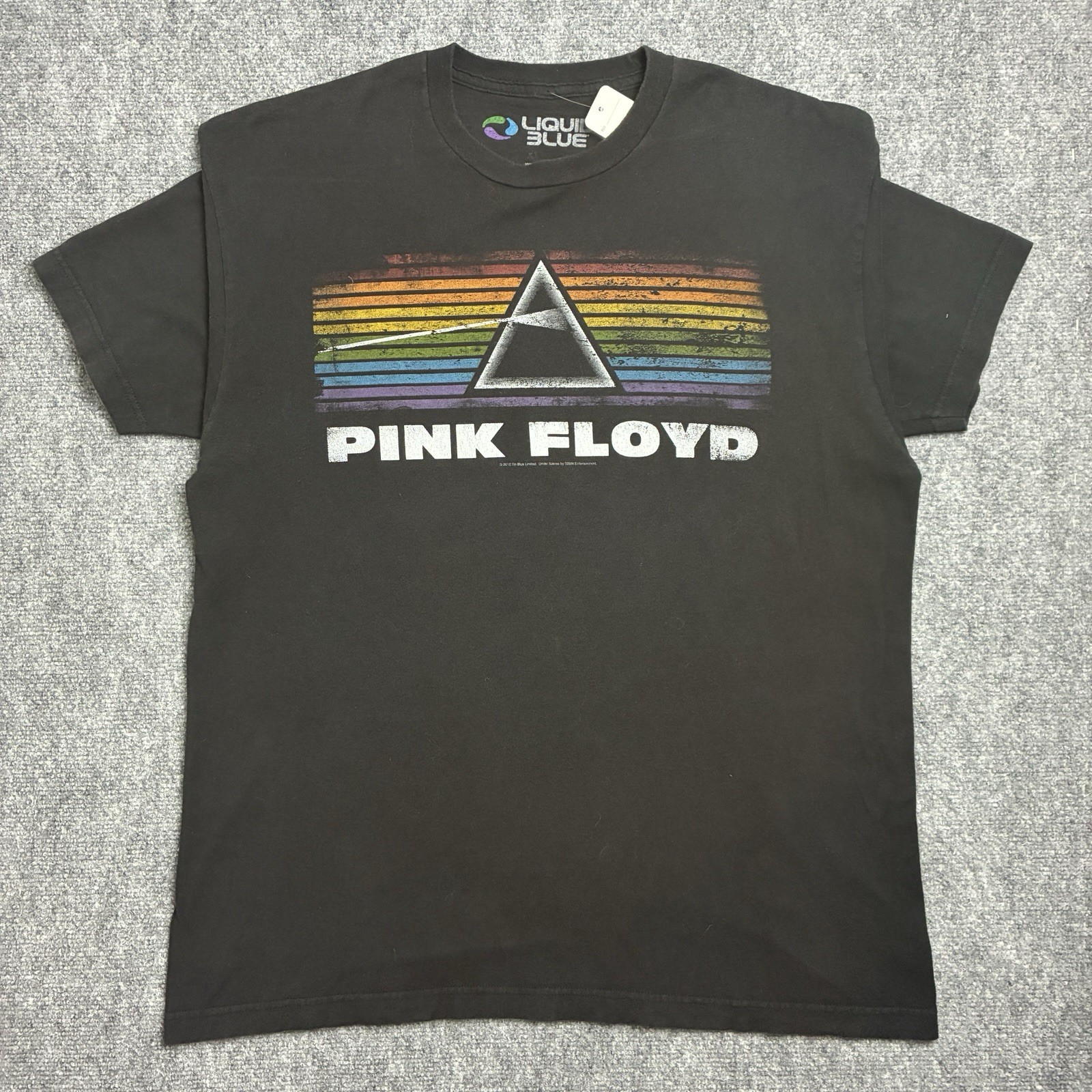 Pink Floyd Liquid Blue Dark Side Of The Moon Black Album Graphic T Shirt