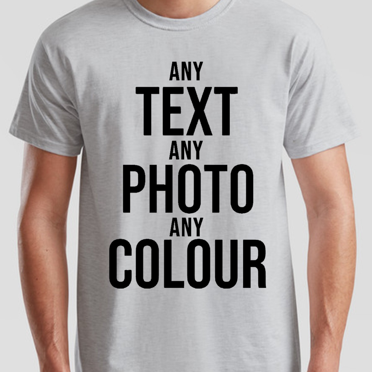 Custom Print Personalised Unisex Tshirt Customise Text Or Photo