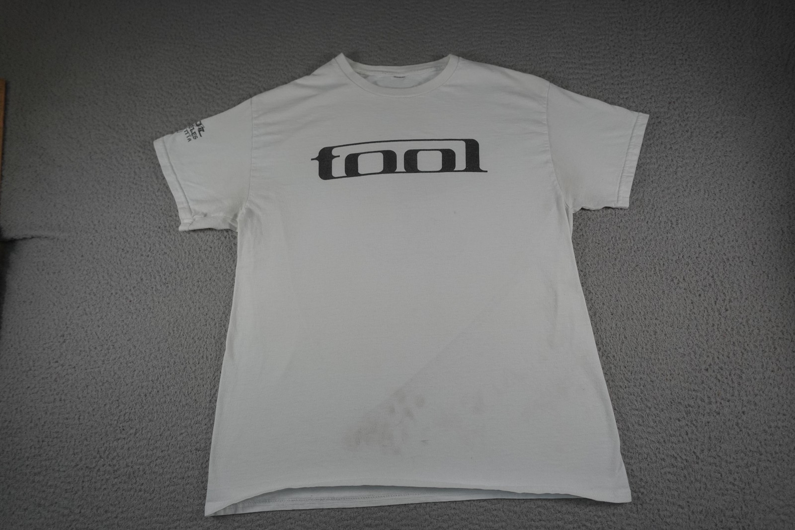 Tool 2009 Tour Shirt Mens Large White Los Angeles CA Wrench Opiate Double Sided