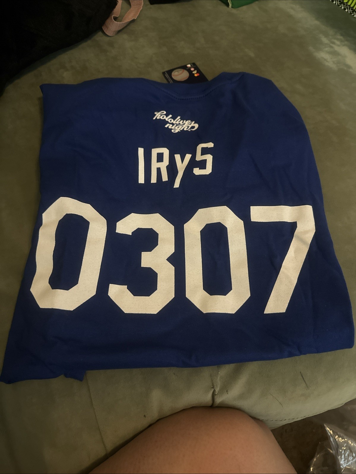 Official Event @ LA Dodgers x Hololive Night IRYS T-Shirts 7/5/25 Size Large.