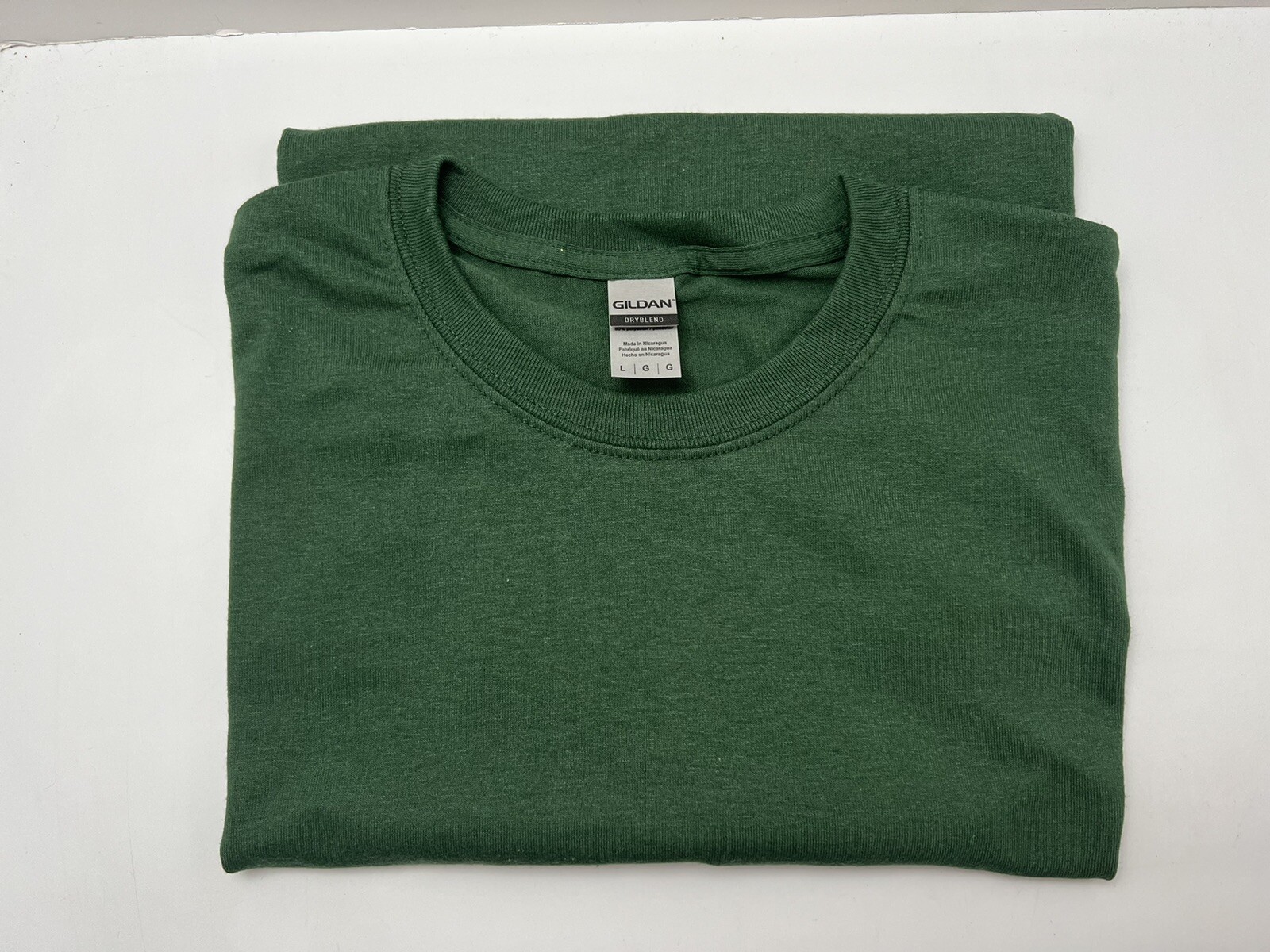 Gildan Mens DryBlend 50/50 T-Shirt – 8000 Short Sleeves Dark Green Size L