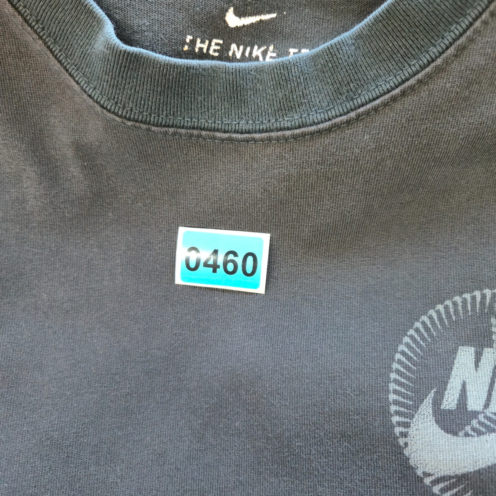 Nike MAX90 Just Do It T Shirt Mens Medium Black Colorblock Graphic Print Cotton