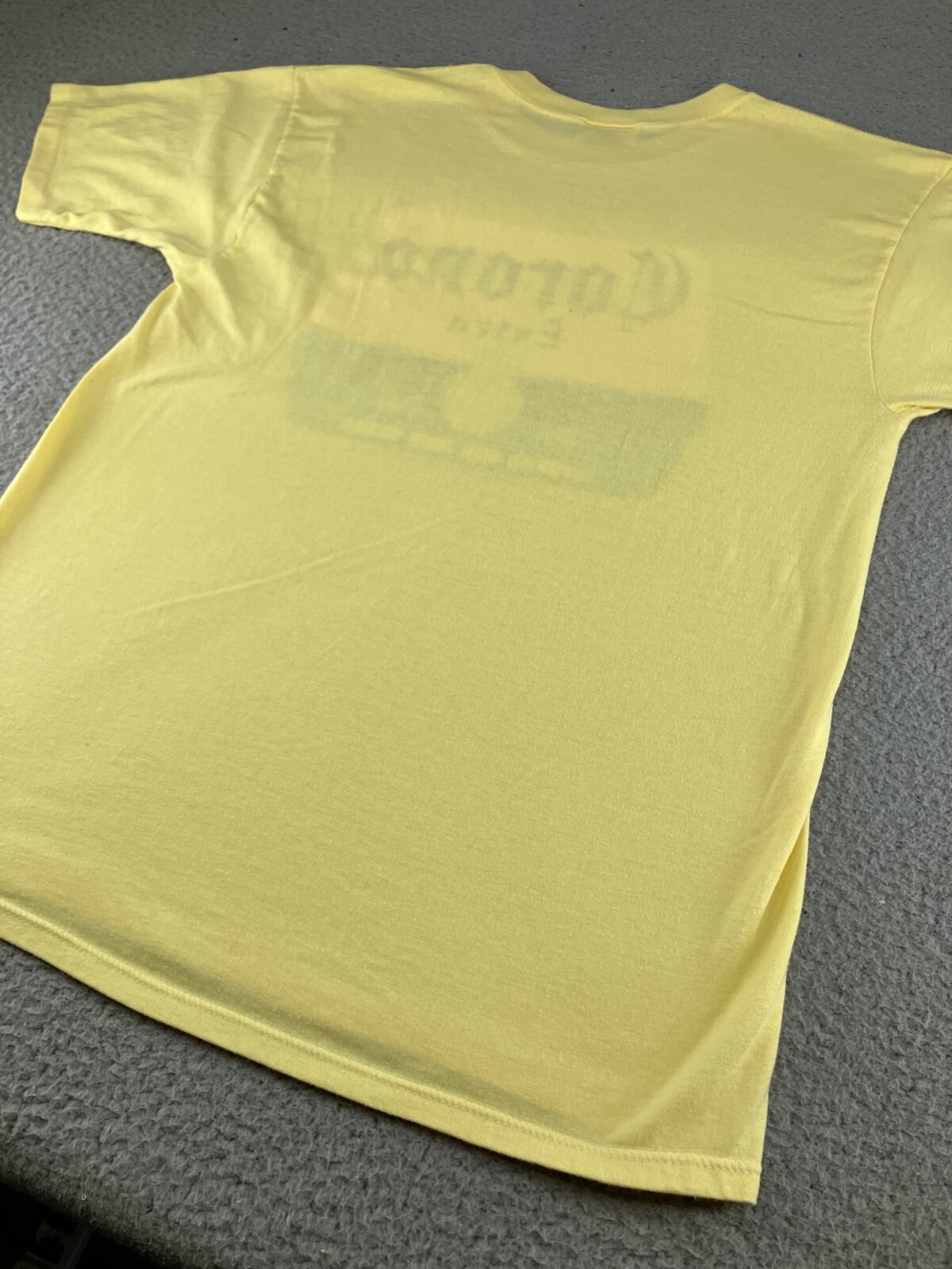 Vintage Corona Extra Shirt Mens Small Yellow Imported Beer Alcohol Skimmers