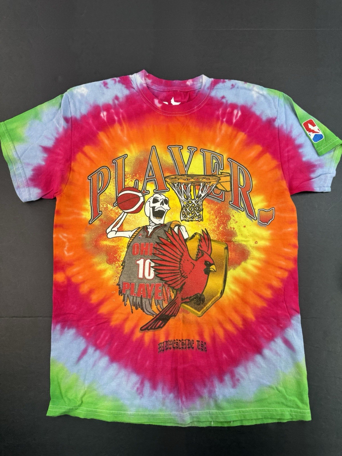 Vintage Ohio State Festival Tie Dye T-Shirt Men’s Medium Star Lightning Graphic