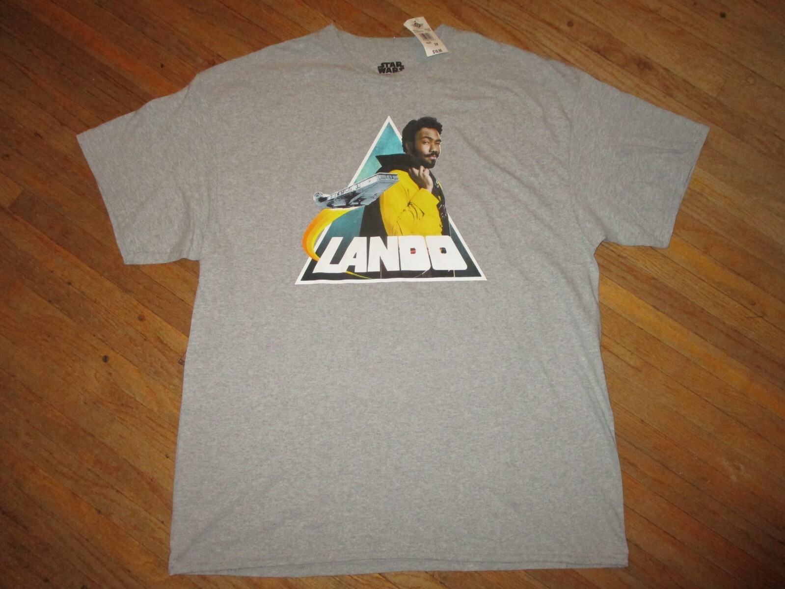 NWT LANDO CALRISSIAN STAR WARS T SHIRT Solo DONALD GLOVER Adult 2XL