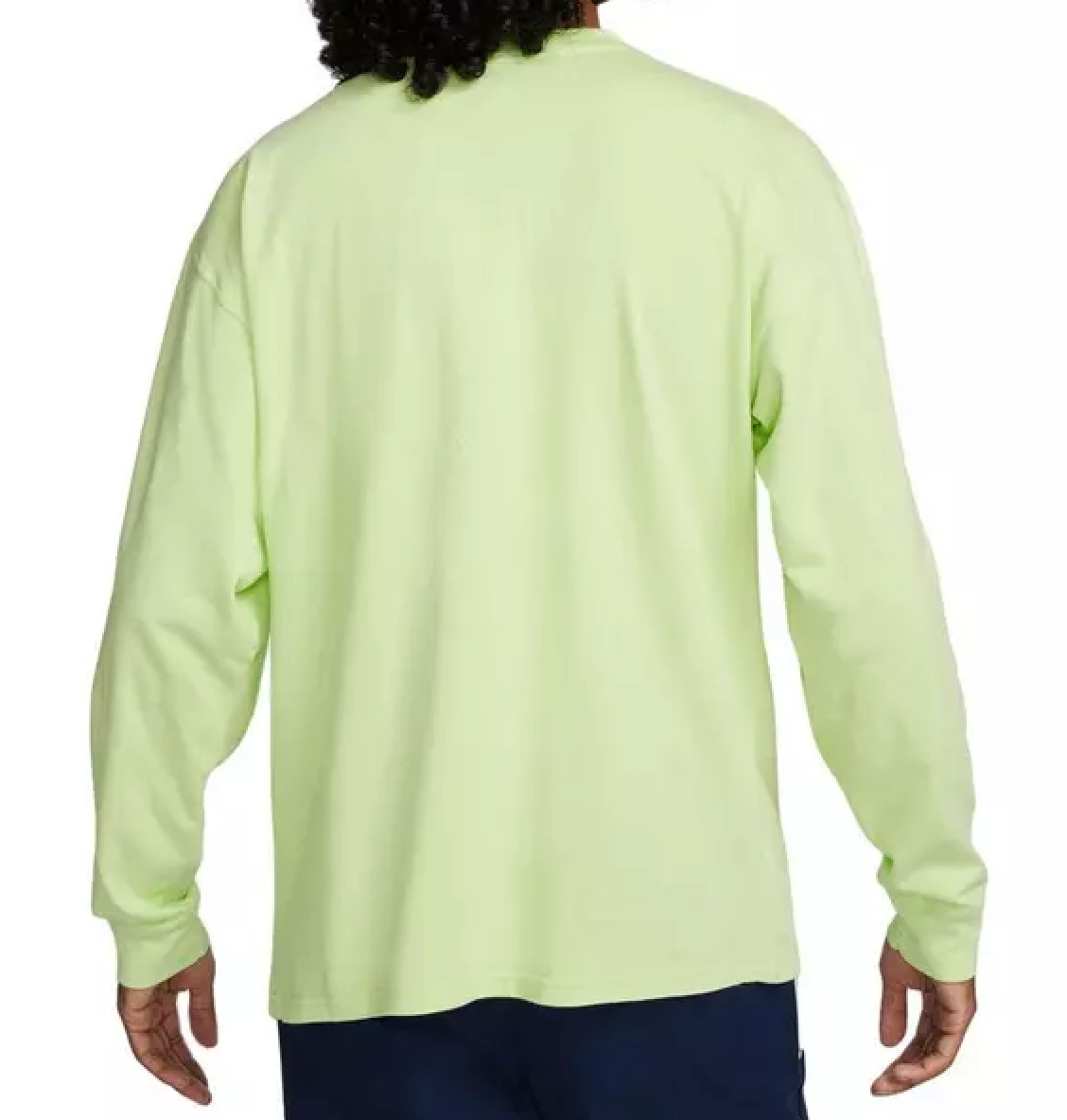 Nike Men’s Sportswear Max90 LongSleeve Cotton Tee Shirt DZ3080-383 Lime Size XXL