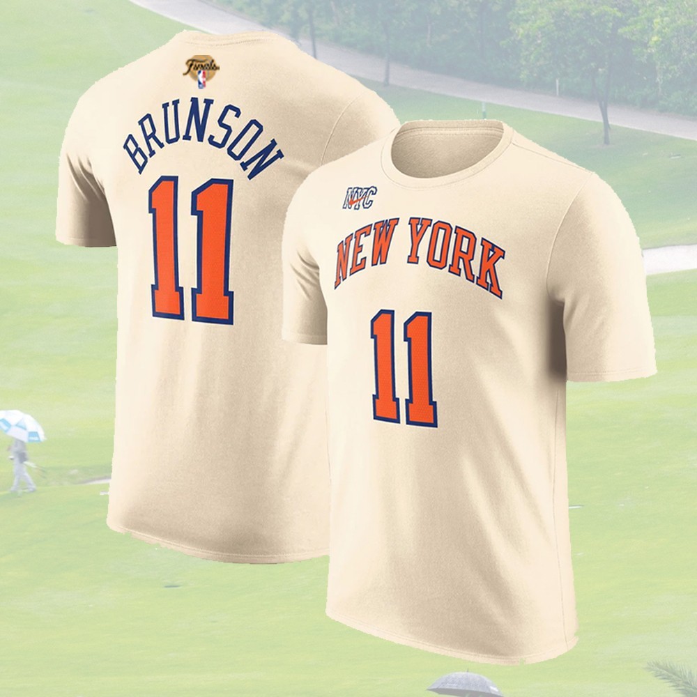 ✍️HOT – Jalen Brunson #11 Baskeball Team 2026 Finals Champions Name & Number Tee