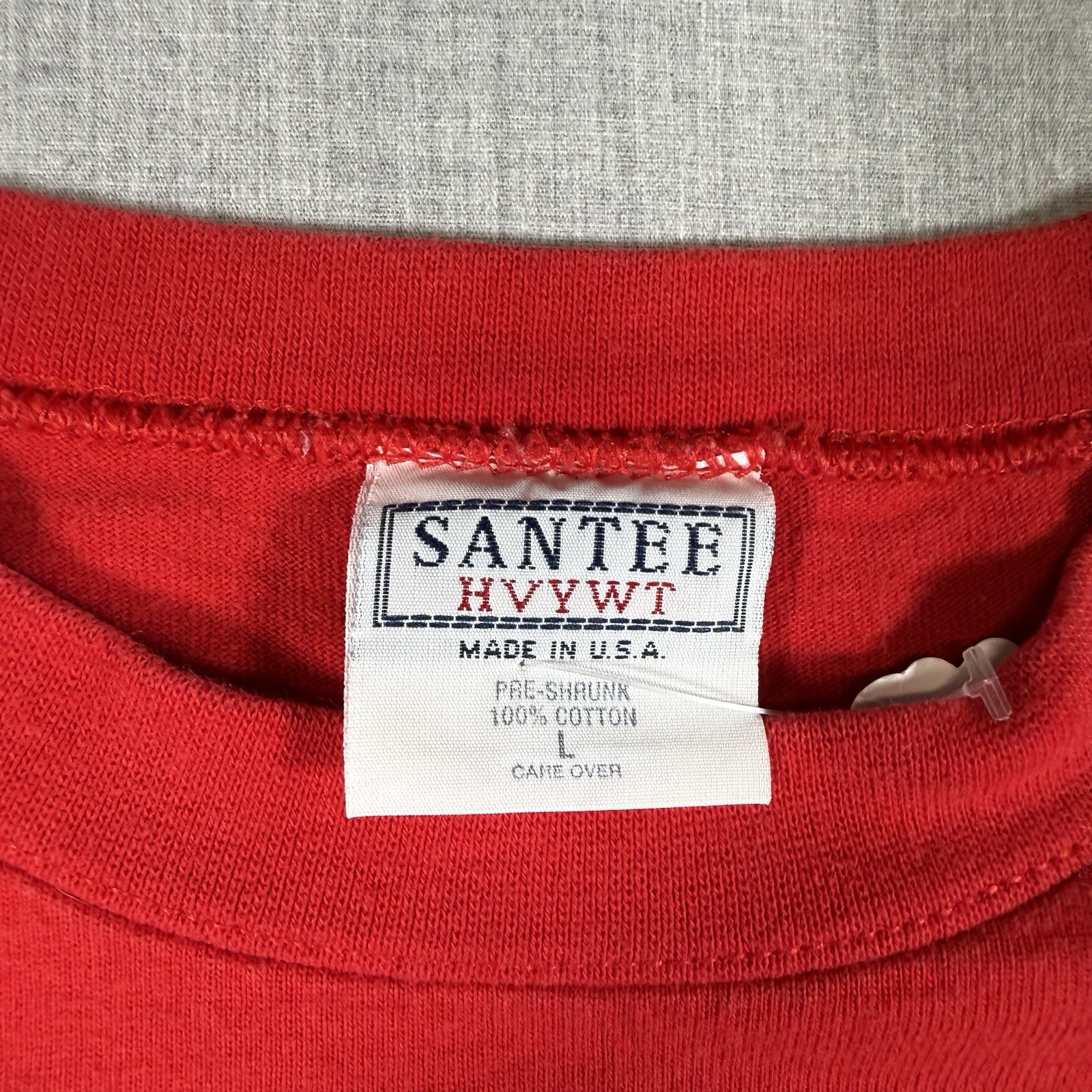 Vintage 90s Dog Springer Spaniel Dog Tee Embroidered Pet Red Large Santee