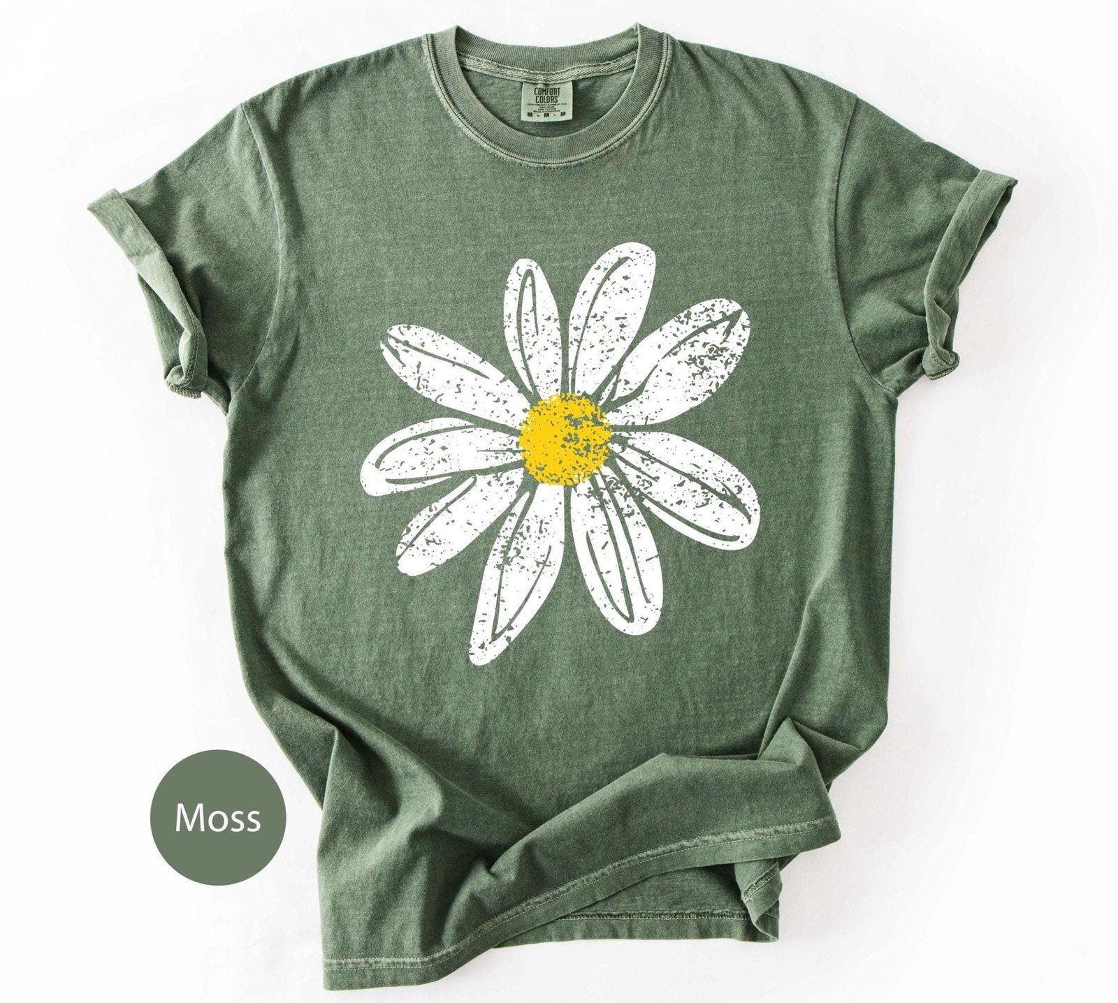 Comfort Colors Daisy T-Shirt Vintage Floral Graphic Tee