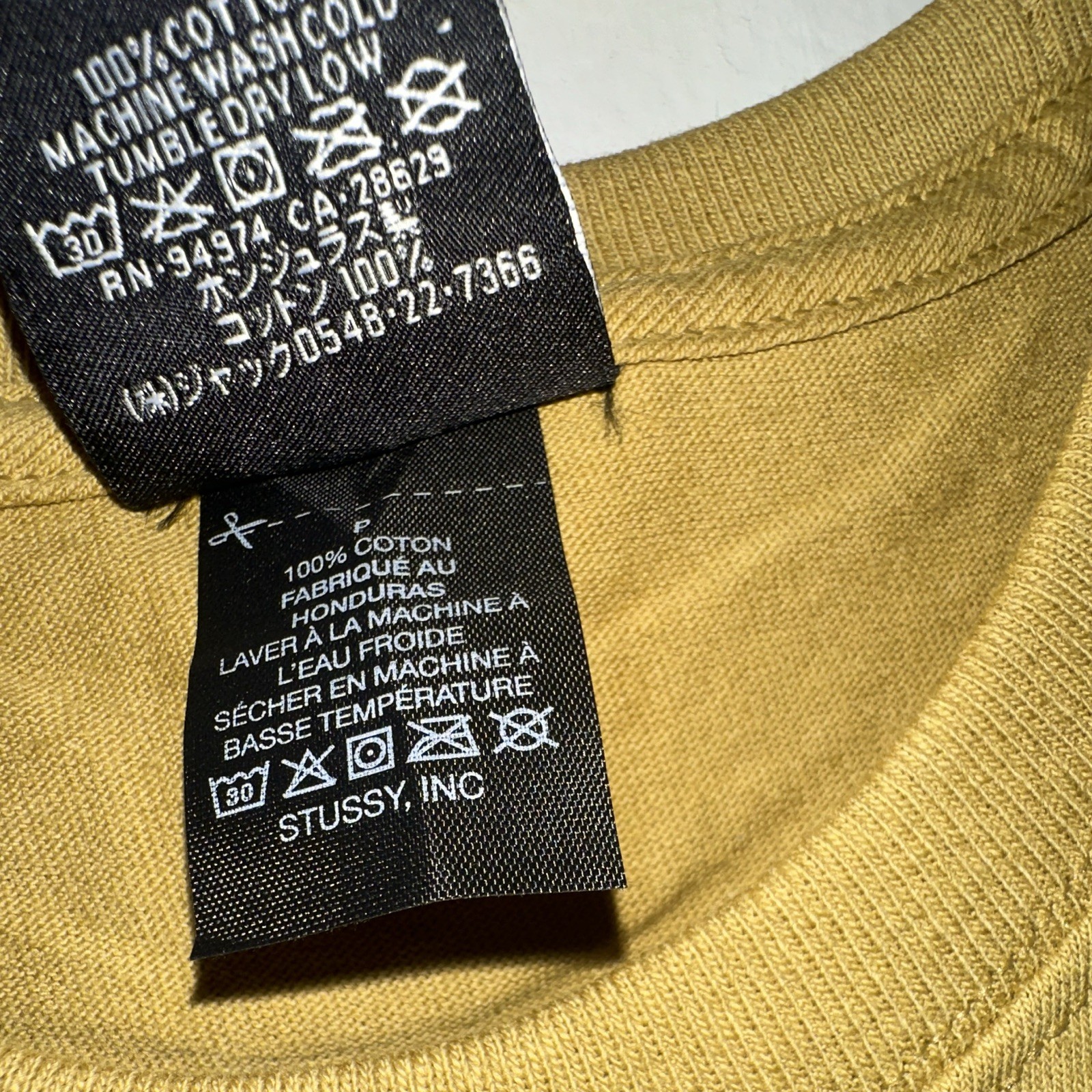 Stussy Dover Street Market Los Angeles Graphic Tan T-Shirt Men’s S Crew