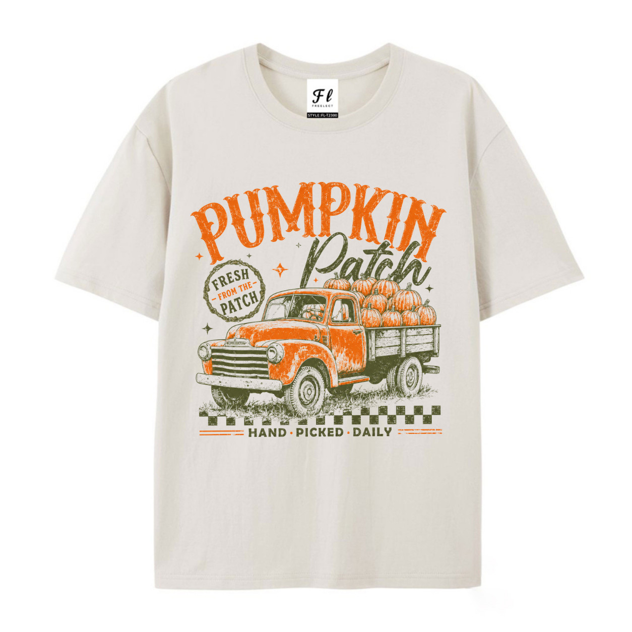Pumpkin Patch Shirt Vintage Pickup Truck Fall Season Harvest Graphic T-Shirt