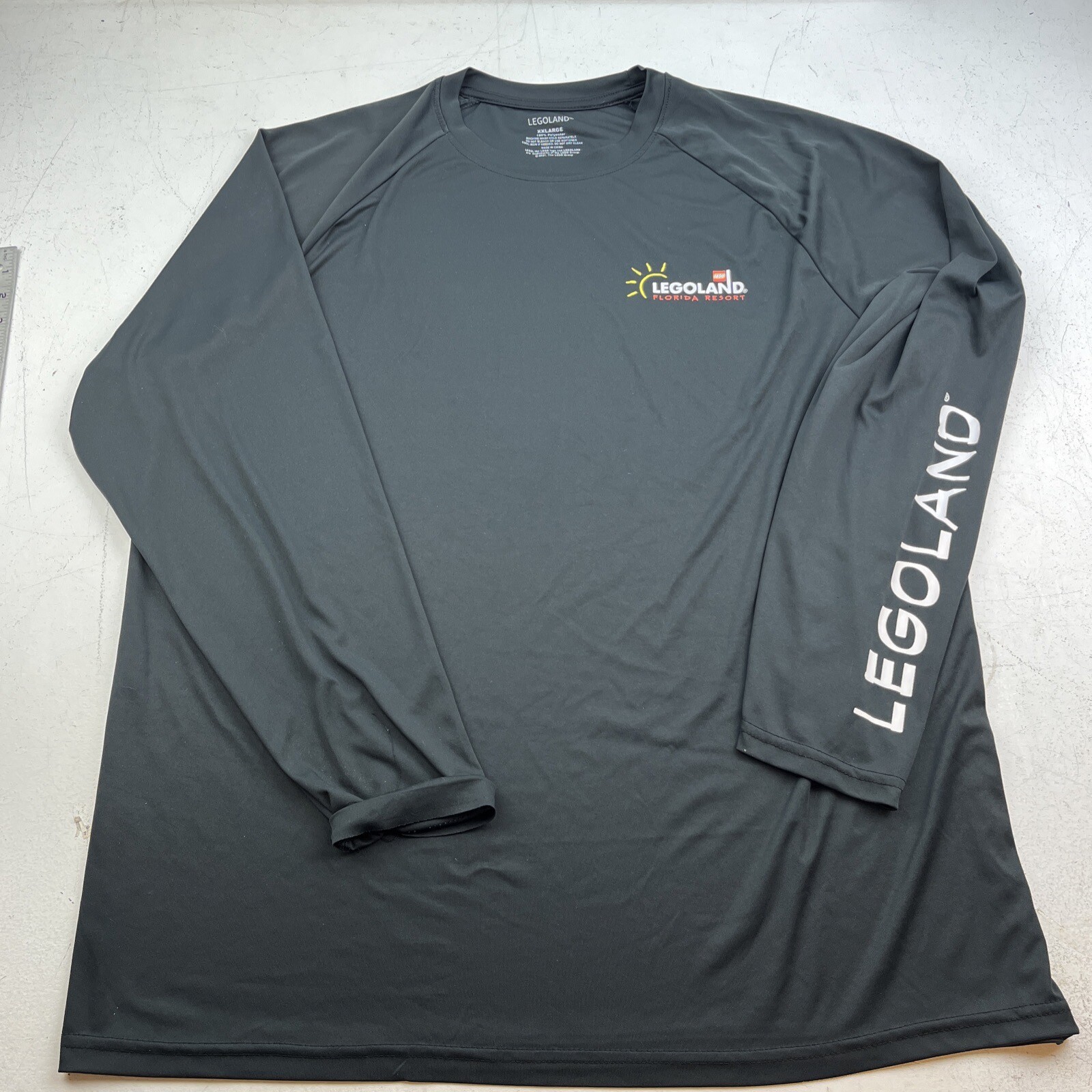 Legoland Florida Resort, Long Sleeve XXL, 100% Polyester. Slight Damage To Cuff.