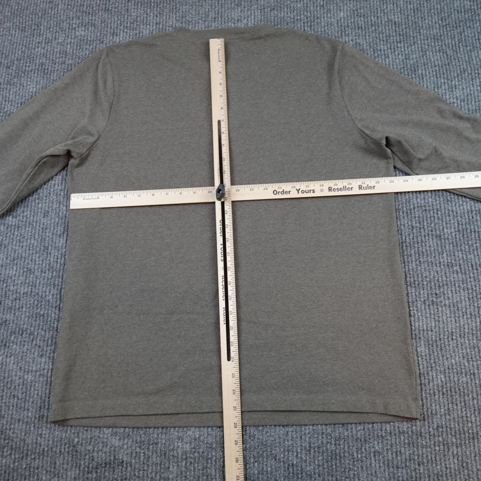 Taylor Stitch Shirt Mens 46 Brown Long Sleeve Henley Recycled Cotton Tee Casual