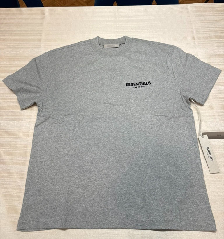 Fear of God Essentials Dark Oatmeal Gray T-Shirt SS22 100% Authentic