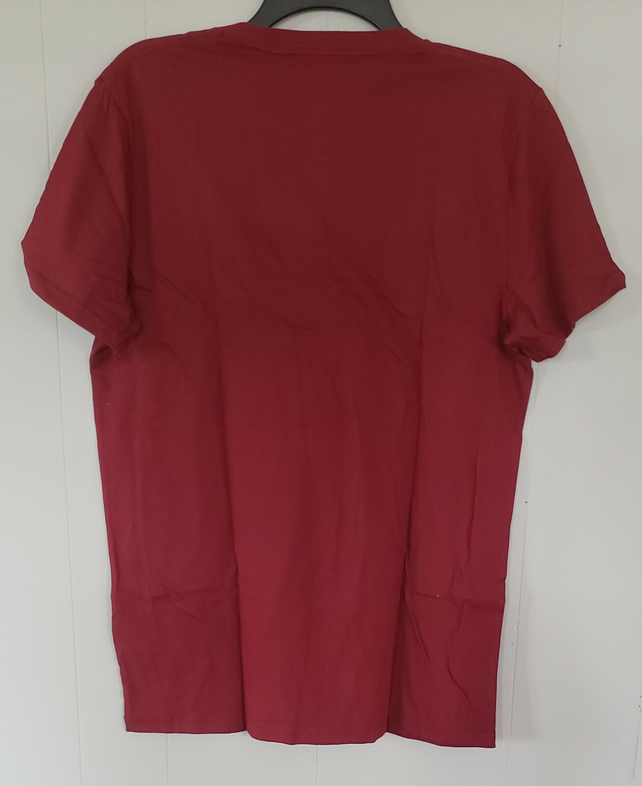 Hollister Men’s Must-Have Crewneck Short Sleeves T-Shirt Burgundy Size Medium
