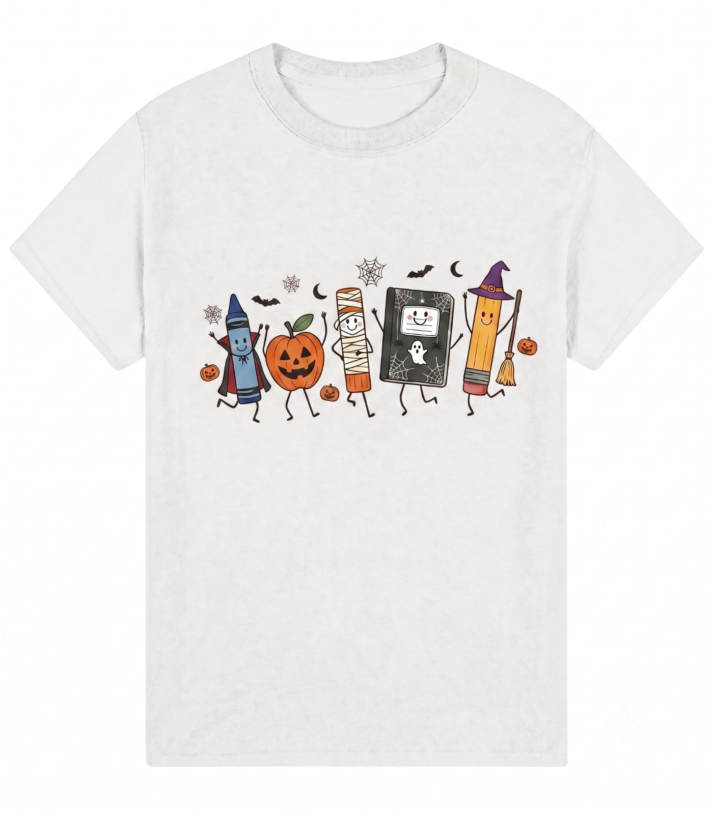 Funny Halloween Teacher Life T Shirt Preschool School Supplies Spooky Tee