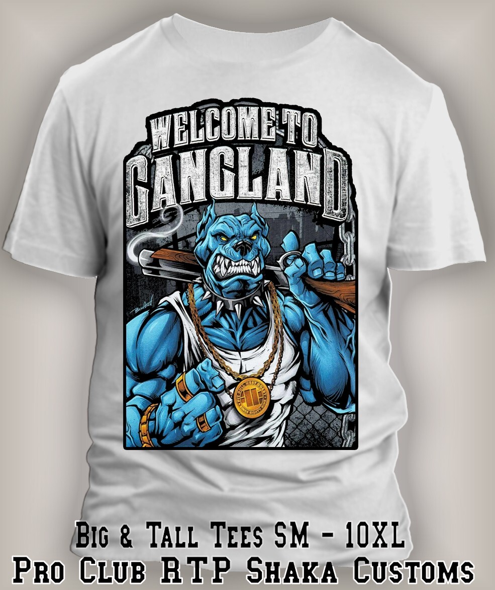 10 XL Pro Club Big Tall Graphic White Tee Shirt Custom 10XL proclub y