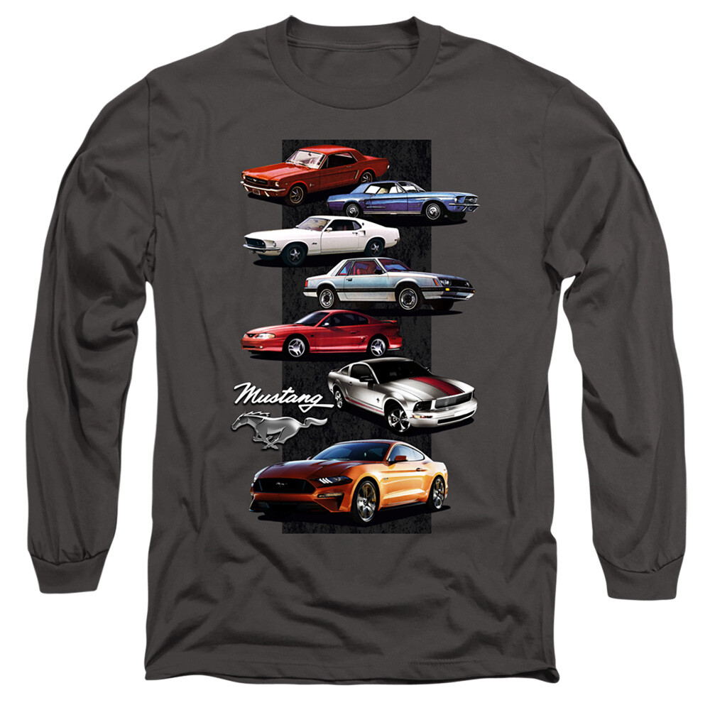 FORD MUSTANG STACK Licensed Men’s Long Sleeve Graphic Tee Shirt SM-3XL
