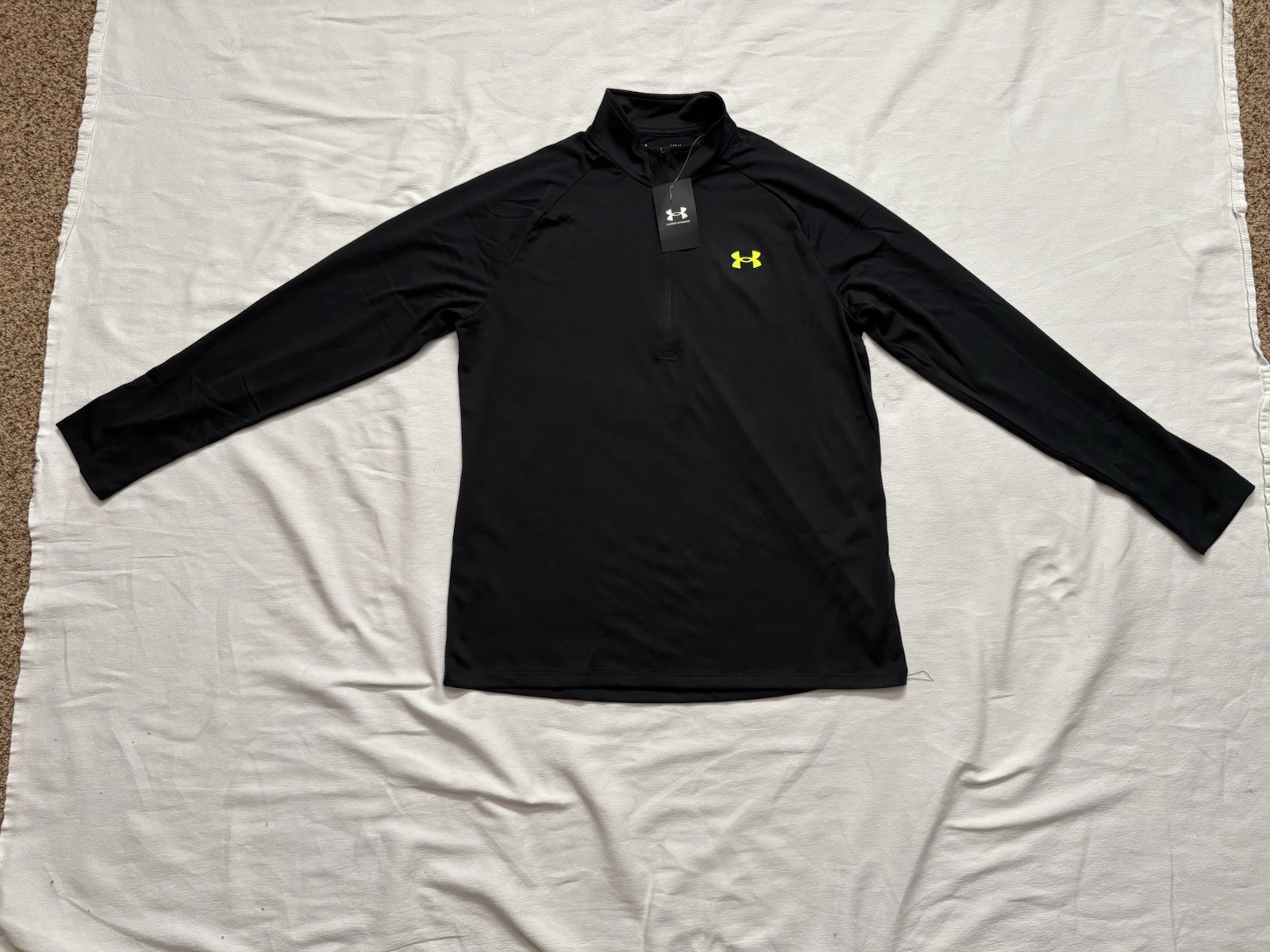 NEW Under Armour UA Tech 1/2 Zip Moisture Wicking Shirt 1328495 Men’s Size Large