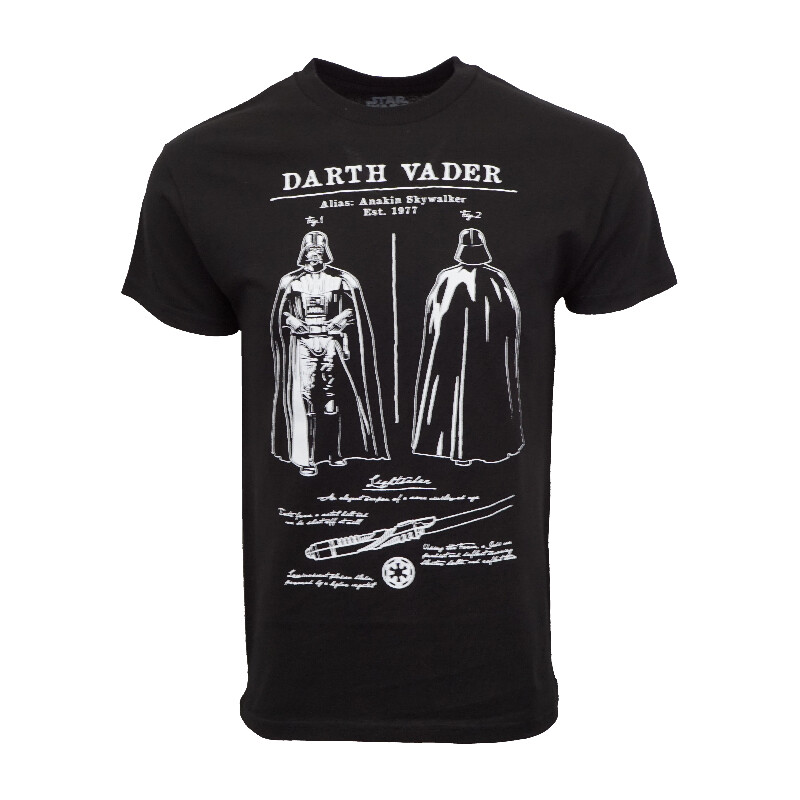STARWARS DARTH VADER MENS BLACK T SHIRT