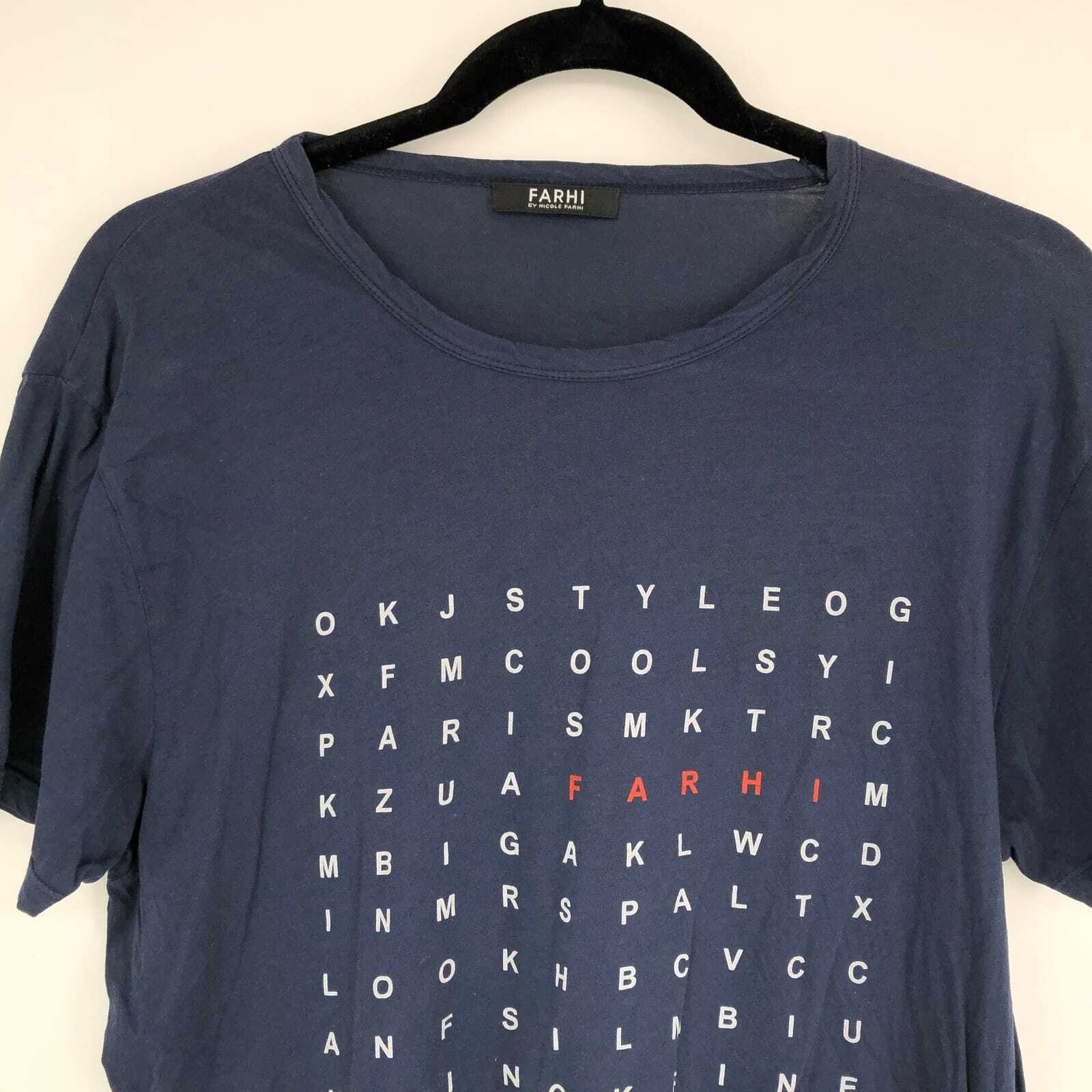 NICOLE FARHI Blue Basic T-Shirt | Perfect for Any Occasion