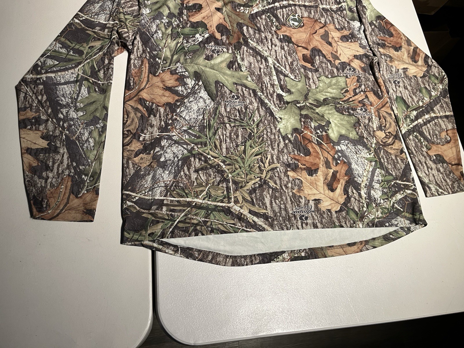 Ol Tom hirt Men’s XL Mossy Oak Turkey Gear Camo Hunting Performance Polyester