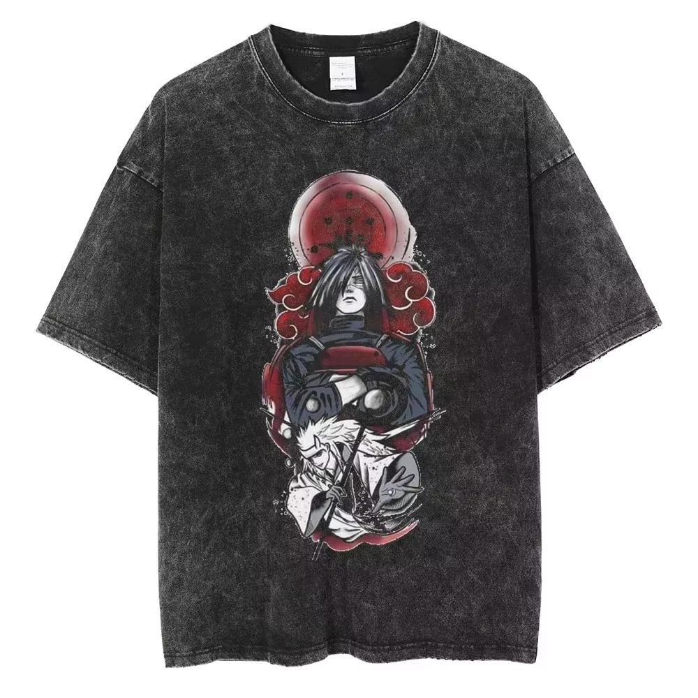 New Hip Hop Vintage T-shirt Men Streetwear Harajuku Japanese Anime 2026 Print Te