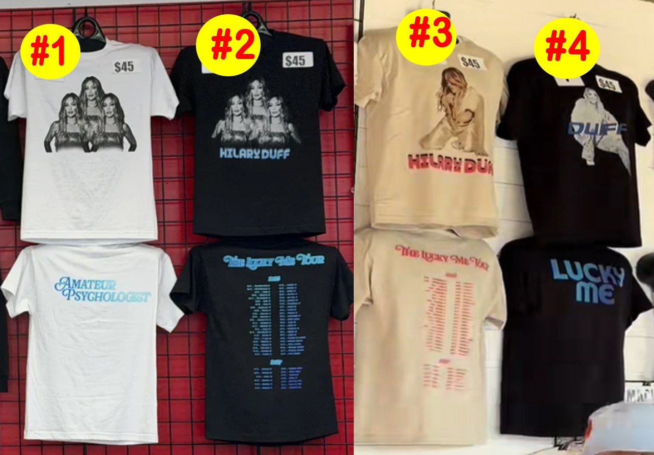Hilary Duff Lucky Me Tour 2026 Concert Graphic T-Shirt S-5XL