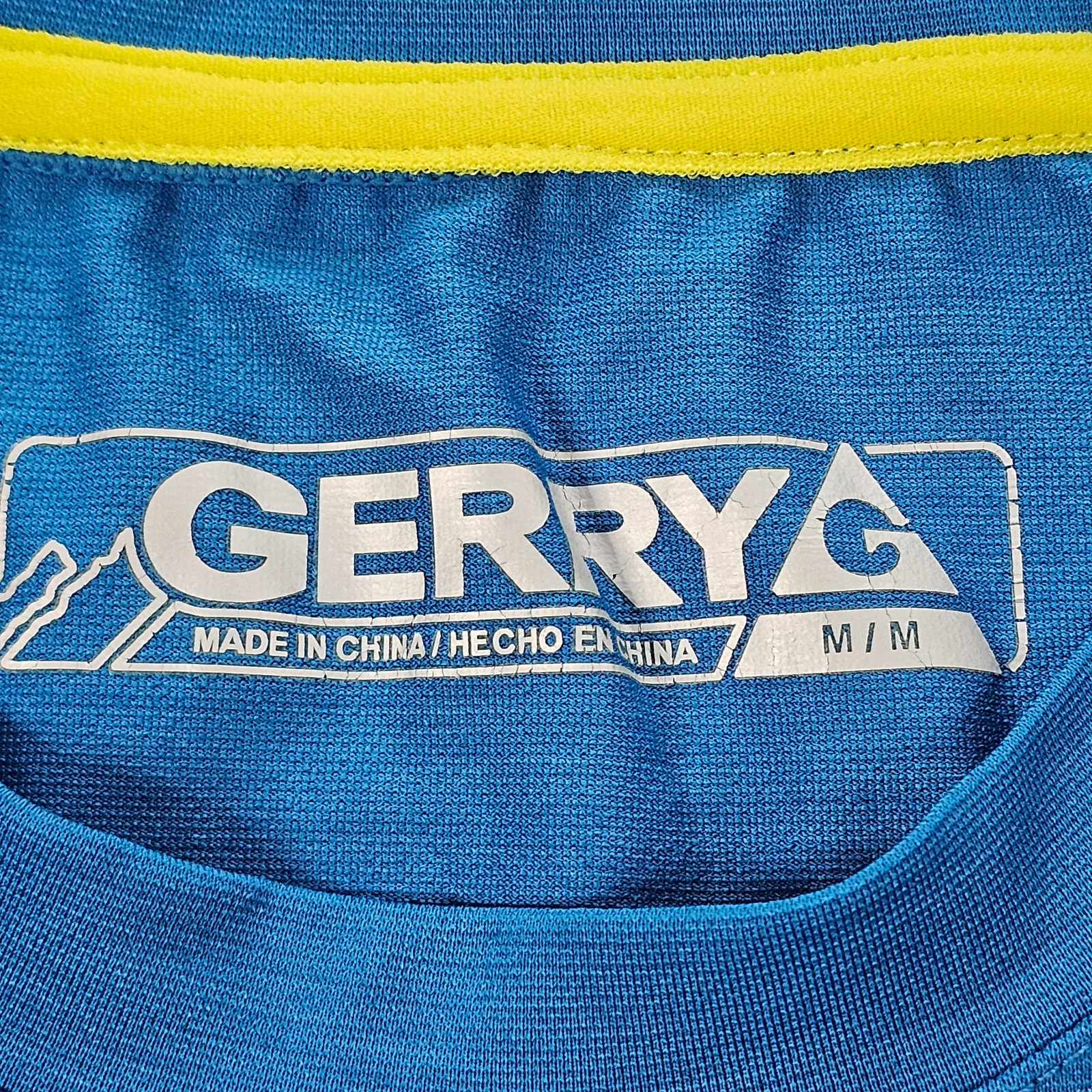 Gerry Blue Long Sleeve Polyester Spandex Performance T-Shirt Men’s M