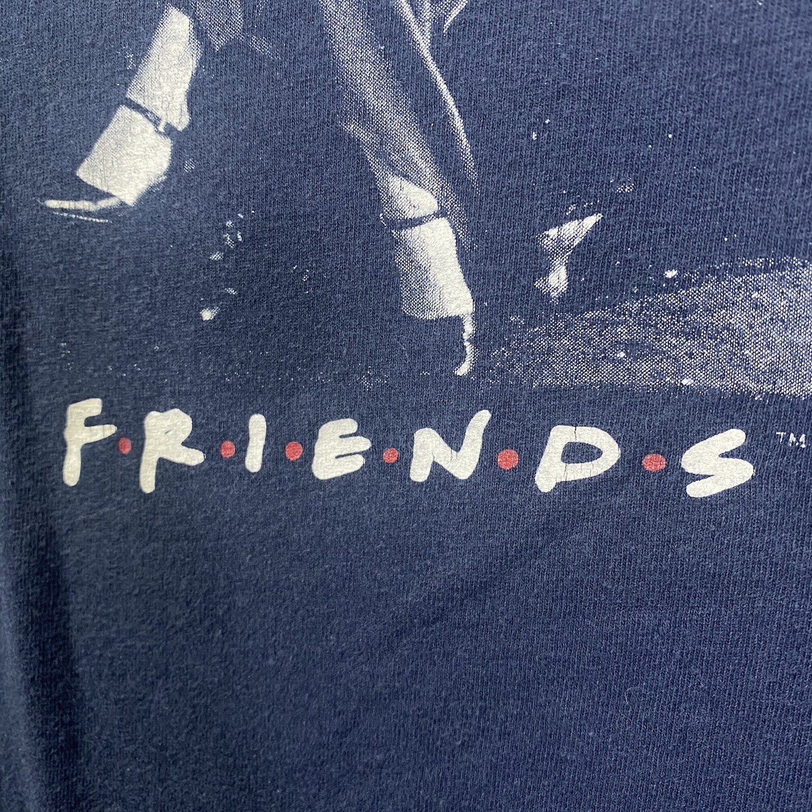 2006 Friends TV Show Navy Blue T-Shirt Size 2XL XXL NBC Experience Store Graphic