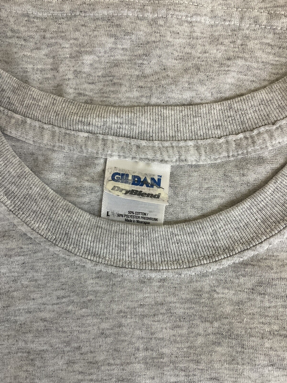 Gildan Adult Unisex DryBlend G800 Texas Spirit Soccer L Heather Gray Tshirt New
