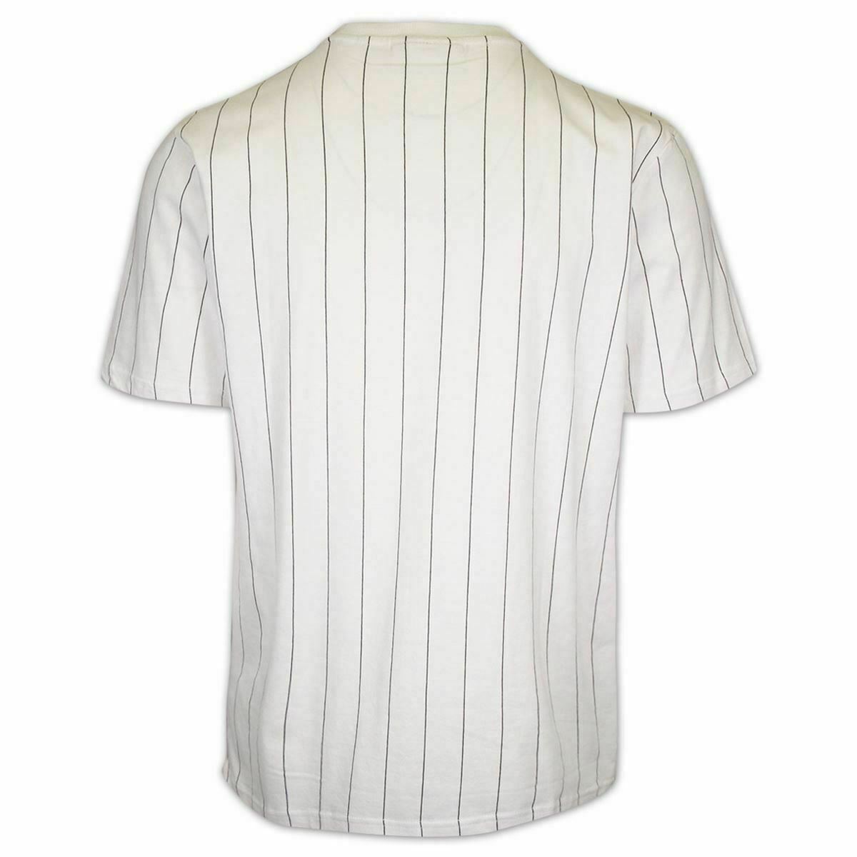 FILA Men’s White Striped & Logo S/S T-Shirt (181)
