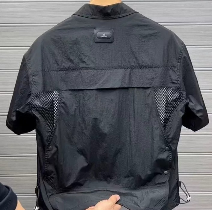 Summer New Outdoor Multi Pocket Quick Drying Short Sleeved Shirt