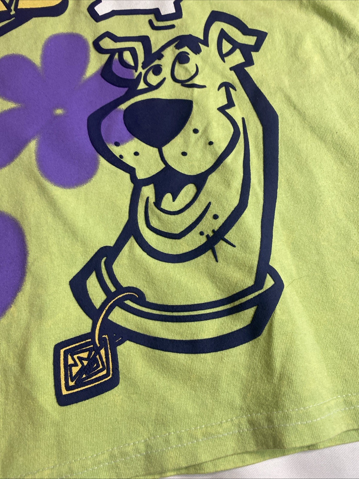 Womens-LARGE-Scooby Doo Scooby Snacks Mystery Inc. T Shirt-Retro-Y2k-Cartoon