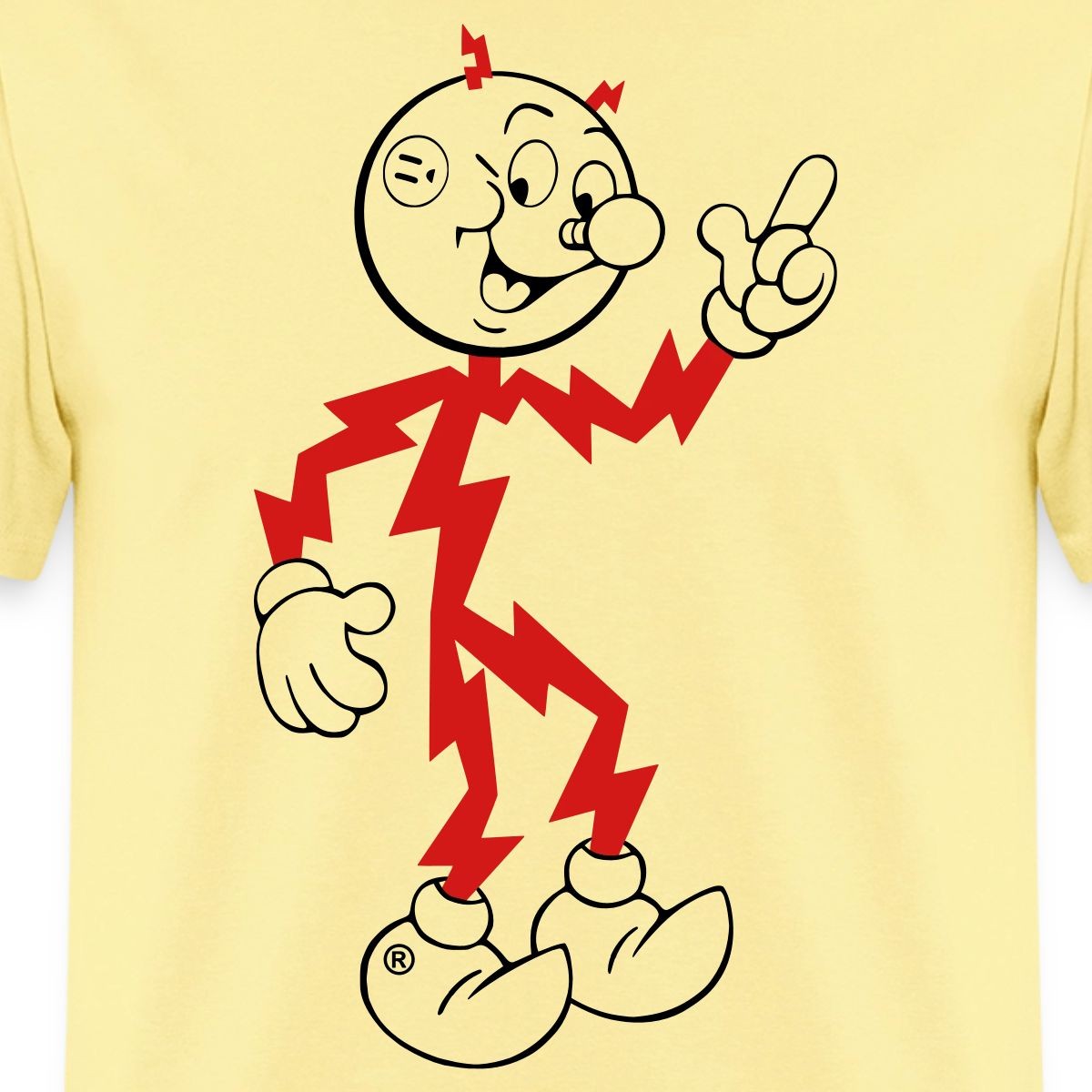 Reddy Kilowatt Electricity Mascot Men’s T-Shirt