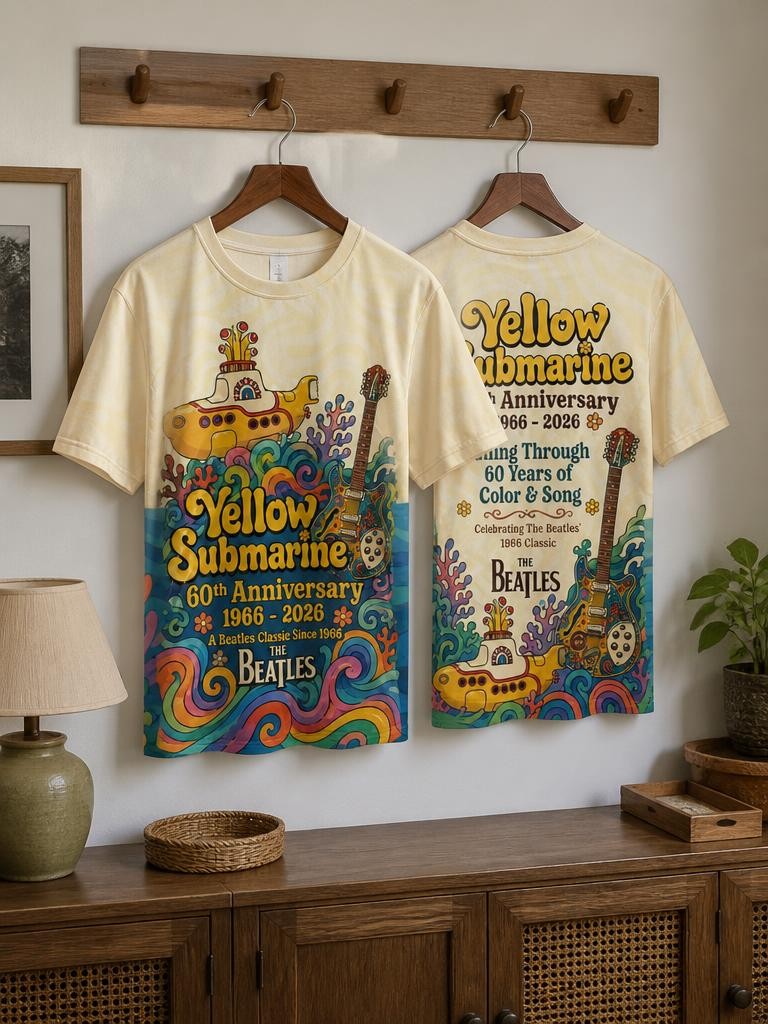 The Beatles 60th Anniversary 1966-2026 T Shirt