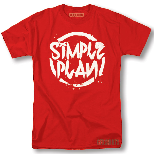 Simple Plan Shirt Rock Concert Promo Tour Vintage Graphic Design T-Shirt