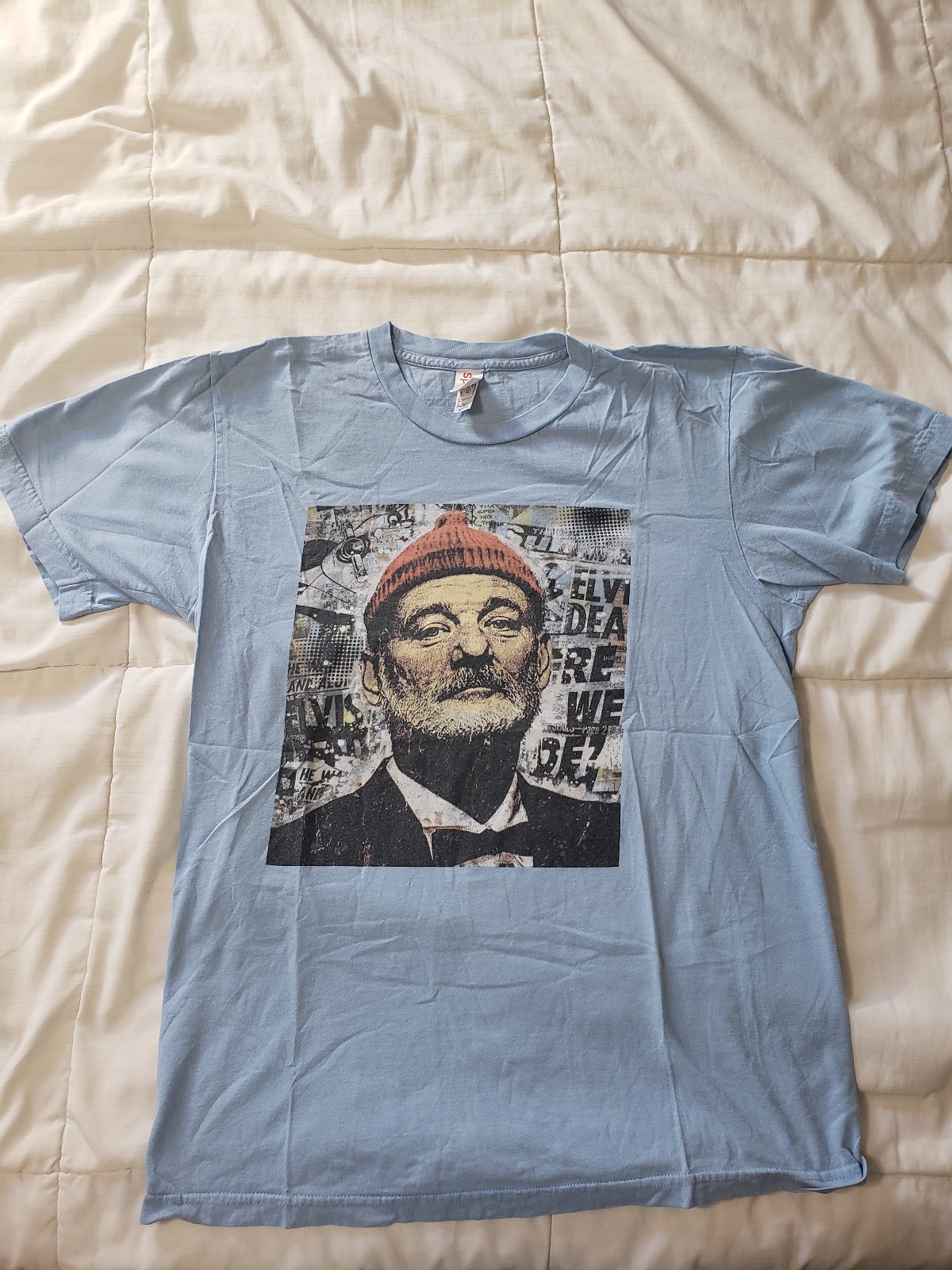 Spoke Art Life Aquatic Bill Murray Shirt Men’s Size M Wes Anderson Movie