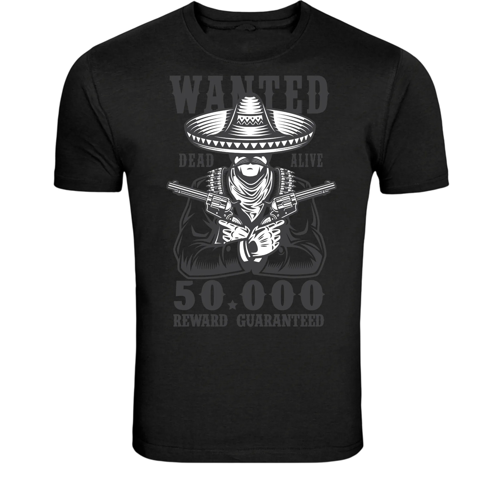 Wanted Dead or Alive Cowboy T-Shirt – Western Outlaw Graphic Tee