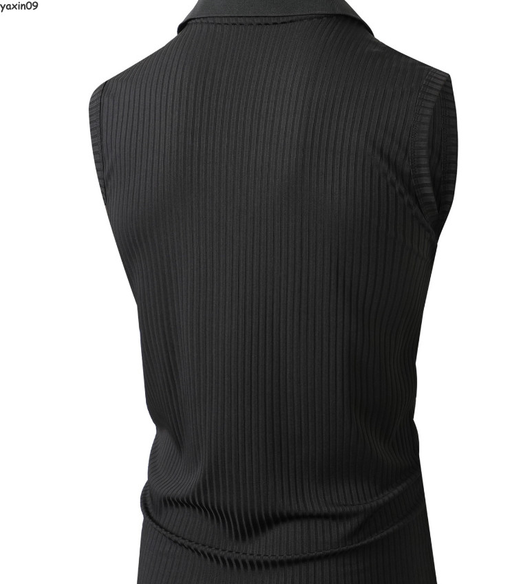 Summer Mens T-shirts V-neck Sleeveless Tops Outdoor Casual Beach Shirts Fashion