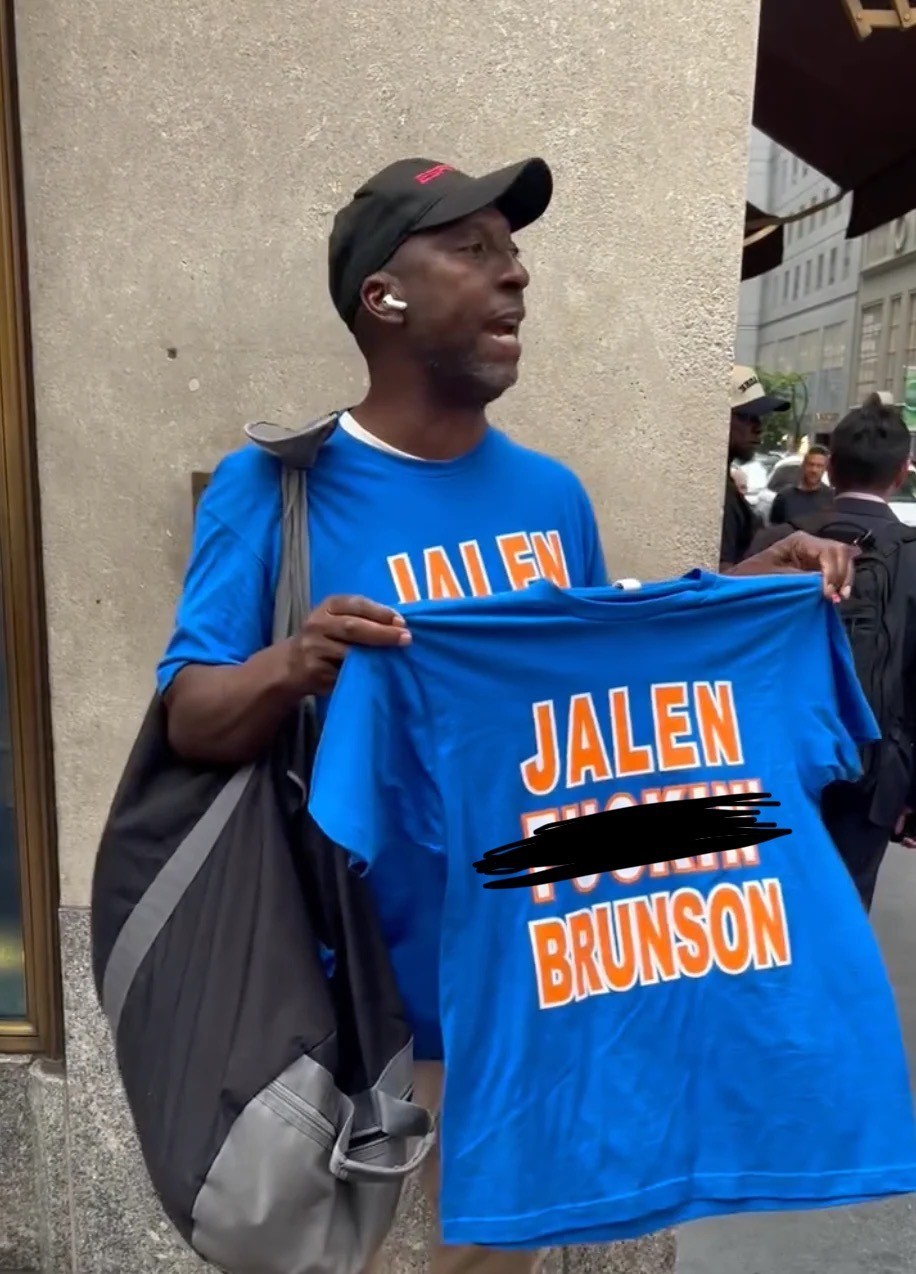JALEN F’N BRUNSON B**** IM A KNICK TEE! NEW EXCLUSIVE SHIPS FAST 2026 CHAMPIONS